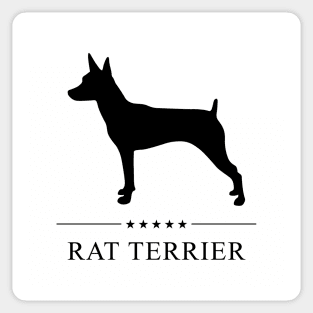 Rat Terrier Black Silhouette Sticker